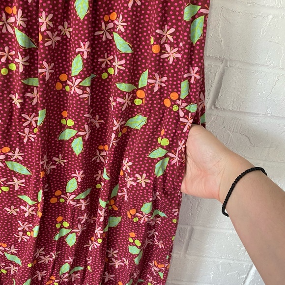 Gudrun Sjoden Floral Leaf Print Cotton Sleeveless Dress - Picture 6 of 12